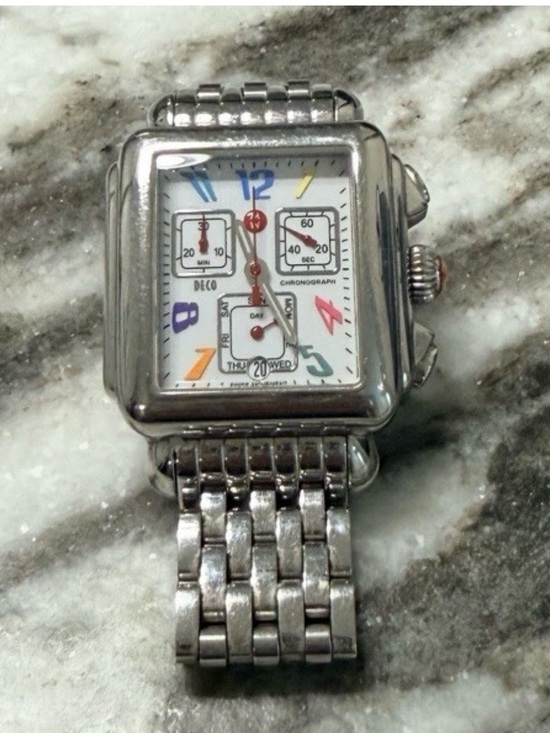 Michele Accessories - Michele Deco Chronograph Swiss Watch